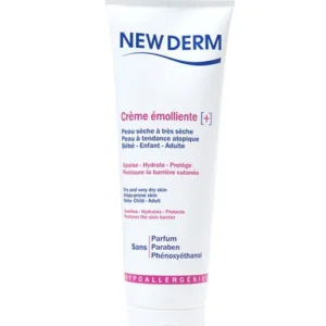 NEWDERM crème émolliente+ peau sèche à très sèche 250 ml