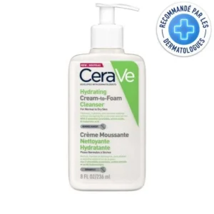 CeraVe Crème Moussante Nettoyante Hydratante Peau Normale à Sèche | 236ml