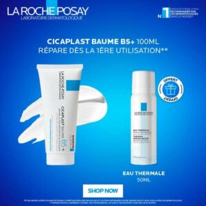 LA ROCHE POSAY OFFRE CICAPLAST BAUME REPARATEUR B5+ 100 ML + EAU THERMALE 50 ML OFFERTE